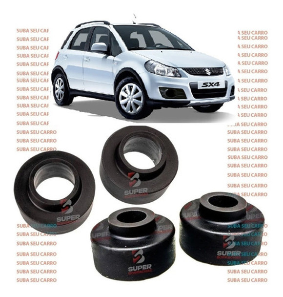 Kit Lift Sobe Carro 7cm 8cm Dianteira + Traseira Suzuki Sx4 0