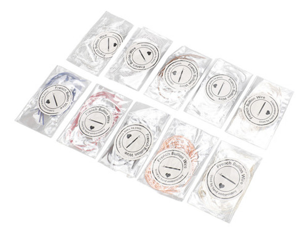 Linhas De Bordar, 10 Pacotes, Fios Metálicos, Faça Você Mesm 0 Linhas De Bordar, 10 Pacotes, Fios Metálicos, Faça Você Mesm 0