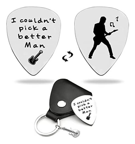 Lruiomve Regalos Para Hombre Púas De Guitarra De Acero Con A 0