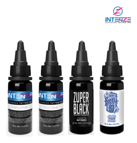 Tinta Preto Intenze 30ml - True Black 0