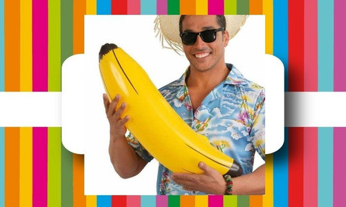Banana Inflable Cotillón 65cm - Súper ! 0