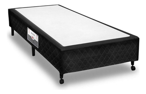 Cama Box Base Solteiro Poli Preto (88x23)castor 0
