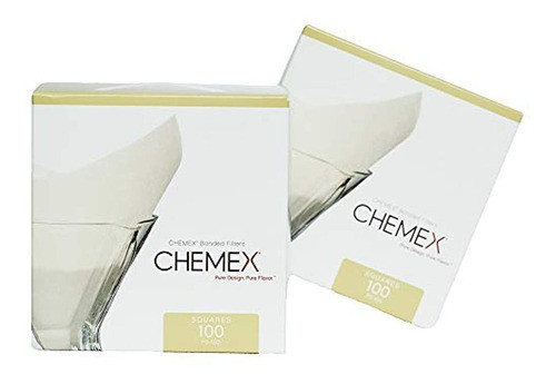 Filtros De Cafe Clasicos Chemex, Cuadrados, Juego De 200 - 0