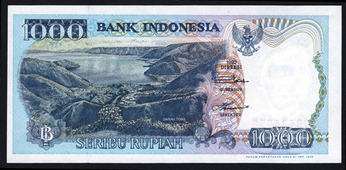 Indonesia Billete De 1000 Rupias Del Año 1992 0