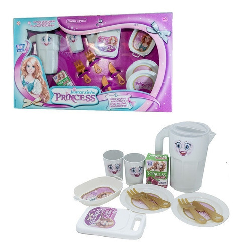 Kit Comidinha Cozinha Infantil Jantarzinho Da Princesa 12pç 0