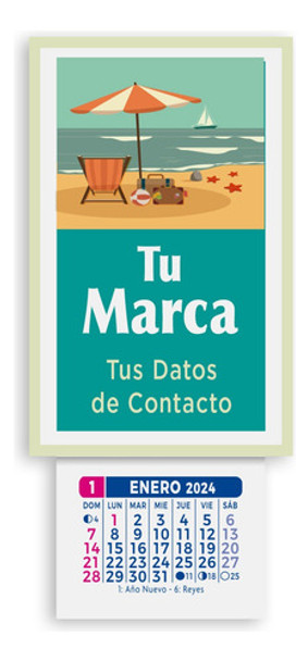 Almanaque Para Heladera Personalizado C/imán X50u 0