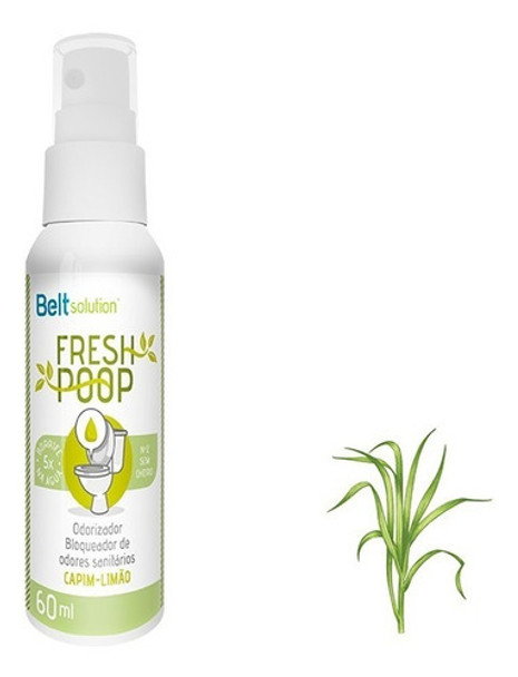 Belt Fresh Poop Capim Limão 60ml - Desodorante Sanitário 0