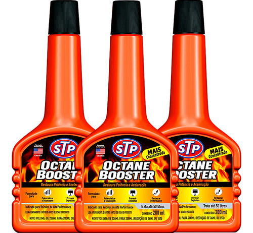 3 Aditivo Aumentar Octanagem - Octane Booster Stp Gasolina 0