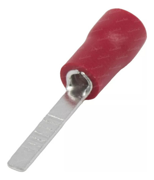 Terminal Rojo 1,5 Mm² Pin Plano 11,2 Mm Pack X50 0