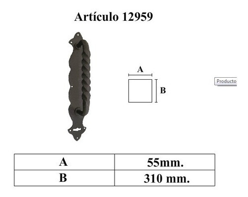 Manijon Hierro Forjado Mod. 12959 0