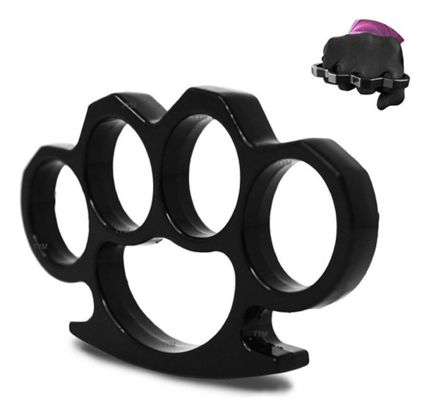 Soco Inglês Resistente Soqueira Defesa Pessoal Tático Preto 0