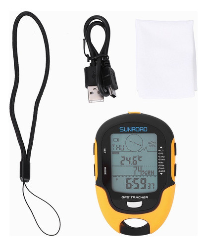 Jinran Usb Digital Altímetro Barômetro Gps Recarregável 0