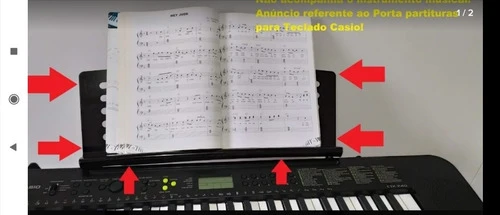 Casio Music Stand for CTK-700, CTK-496, and More