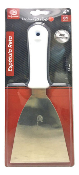 Espatula Reta N4 Chapeira Hamburguer Padaria Aço Inox 1 Uni 0