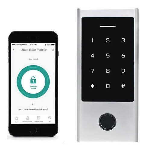 Lector De Huellas Secukey Bt Tuya Rect Hf1-btem 0
