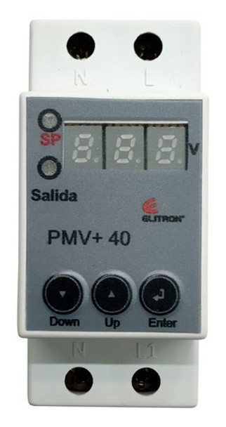 Protector Tension C/voltimetro Monofasico Din 5000w Elitron 0 Protector Tension C/voltimetro Monofasico Din 5000w Elitron 0