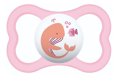 Chupeta Mam Bico De Silicone Air 6m+ Rosa C/ Estojo 0