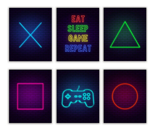 Psters De Juegos Para Habitacin De Nios, Arte De Pared Temti 0