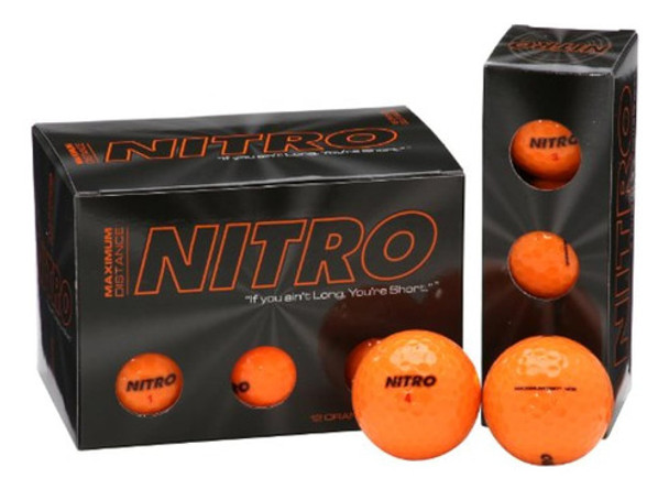 Nitro Nmd12obxc - Pelota De Golf (12 Unidades), 0
