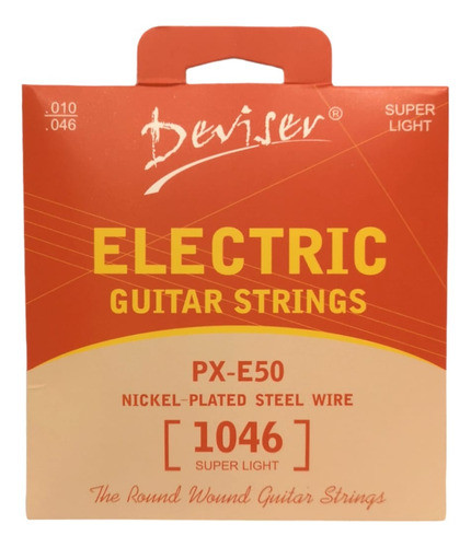 Encordado De Guitarra Electrica 010 Deviser S. Light Nickel 0