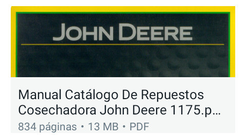 Manual Jhon Deere 1175 0