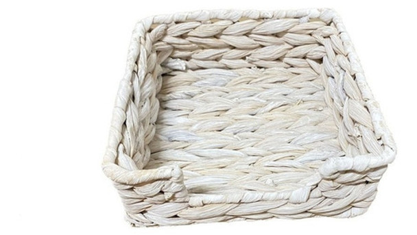 Organizador Con Asas 30x22x14cm Jacinto De Agua - Blanco 0