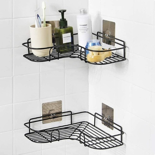 Esquinero Organizador Repisa De Baño / Cocina Adeshiva Meta 0