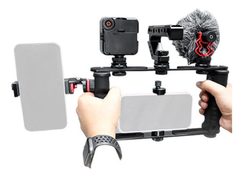 Rig Estabilizador De Cámara/celular Soporta 3 Accesorios 0