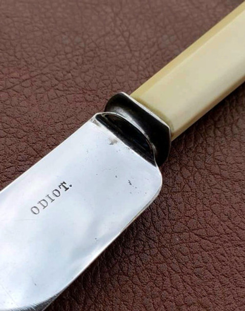 Cuchillo Antiguo Francés Original De  Maison Odiot De París 0