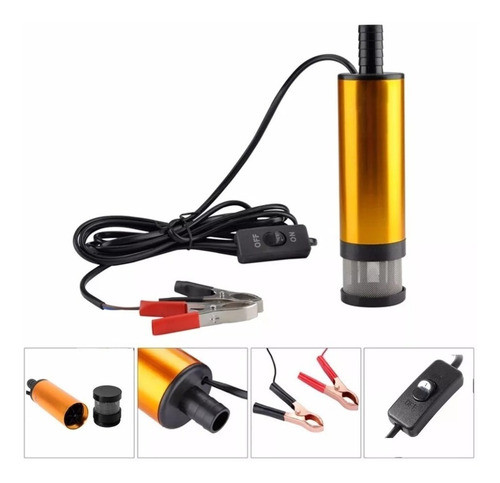 Bomba 12v Volt 38mm Diámetro Combustible , Agua 0