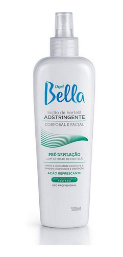 Locao Adstringente Pre Depilatória Hortelã Depil Bella 500ml 0