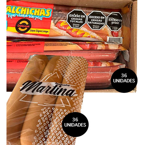 Combo 36 Superpanchos + 36 Panes 0
