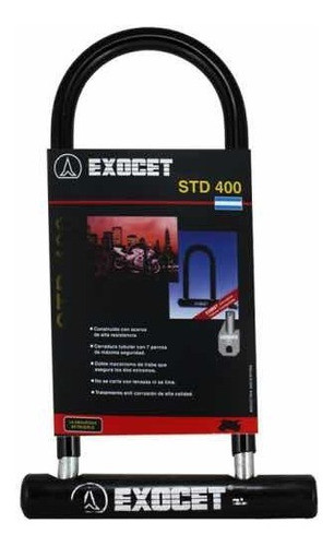 Candado Traba U Exocet 400mm Ruta 3 Motos 0