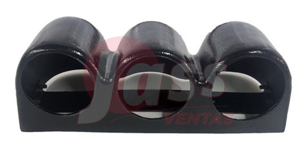 Carcasa Tablero 3 Bocas 52mm Keblar Negra Portareloj R3 0