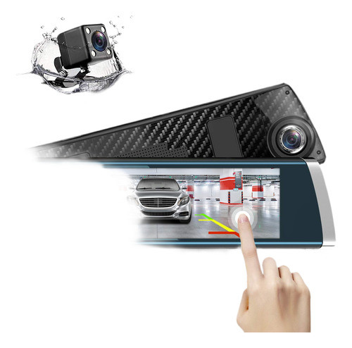 Espejo Retrovisor Con Cámara De Video Full Hd. Pantalla 7 0