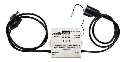 Controlador Automatico Temperatura Carpas De Cultivo Indoor 0