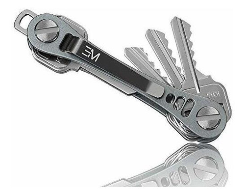 Organizador De Llaves Aluminio Em Key Gris 0