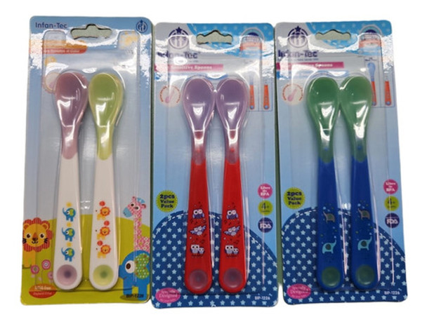 Infantec Cuchara Termosensible Para Bebes X 2 Unidades 0 Infantec Cuchara Termosensible Para Bebes X 2 Unidades 0