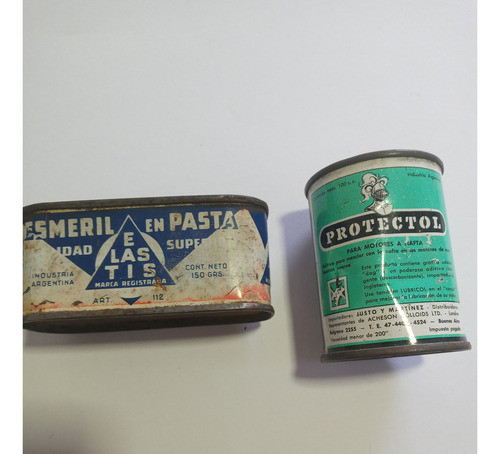 Lote De 2 Latas Antiguas Ver Fotos 0