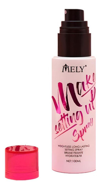 Spray Fijador Finalizador Maquillaje Hidratante Mely 100ml 0
