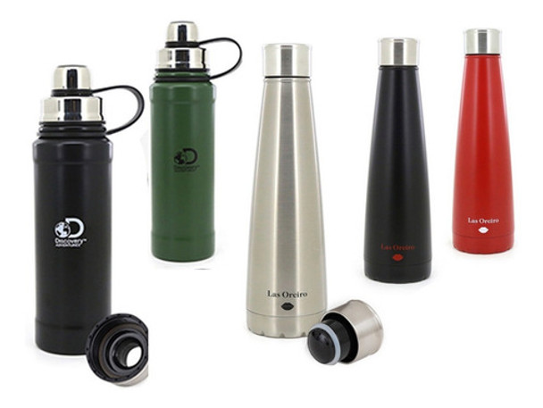 Termo Botella  Plateadas Varios Termica Camping Plumitaa 0