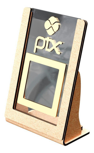 Suporte Para Pagamento Qr Code Pix Em Acrílico 0