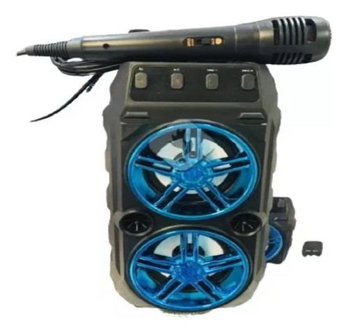 Parlante Portable Recargable Bluetooth Con Microfono 0