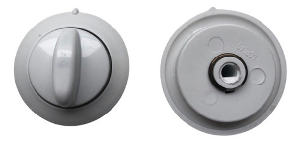 5 Perillas Longvie 3501/16501 Vastago 6mm Blanca 0