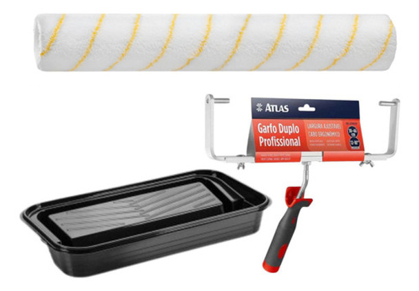 Kit P/ Pintura Garfo Duplo Rolo Big 46 Cm Bandeja 4,3l 0