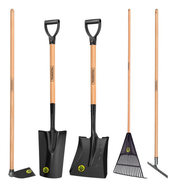 Kit De Jardineria Tramontina Palas + Rastrillo + Barre + Aza 0