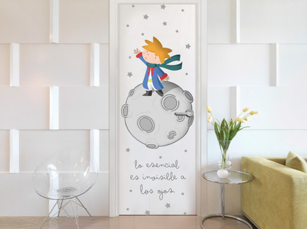 Vinilos Para Puertas Infantil Principito Medida 70x200 0