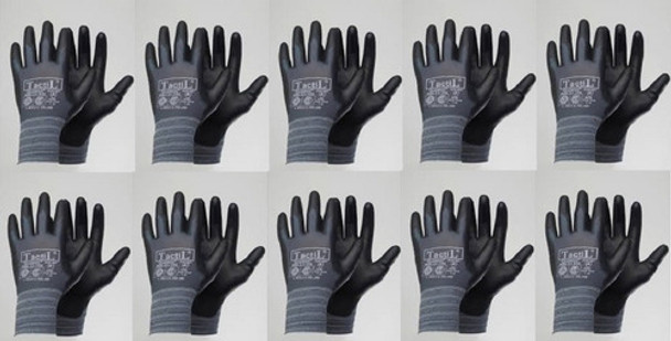 Guante Tactil Nylon Poliuretano Talle Nro 10  Kit X 10 Pares 0 Guante Tactil Nylon Poliuretano Talle Nro 10  Kit X 10 Pares 0