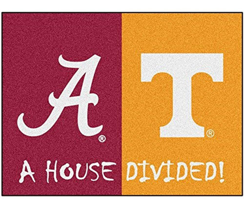 Fanmats 18673 Ncaa House Dividido Alabama / Tennessee House 0