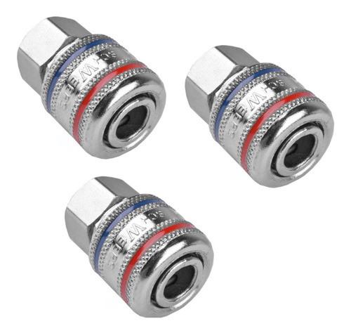 Engate Rápido Compressor De Ar 1/4   Schweers 3 Unidades 0
